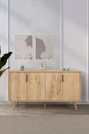 Hanah Home Sırma 4514 Consola Roble Zafiro